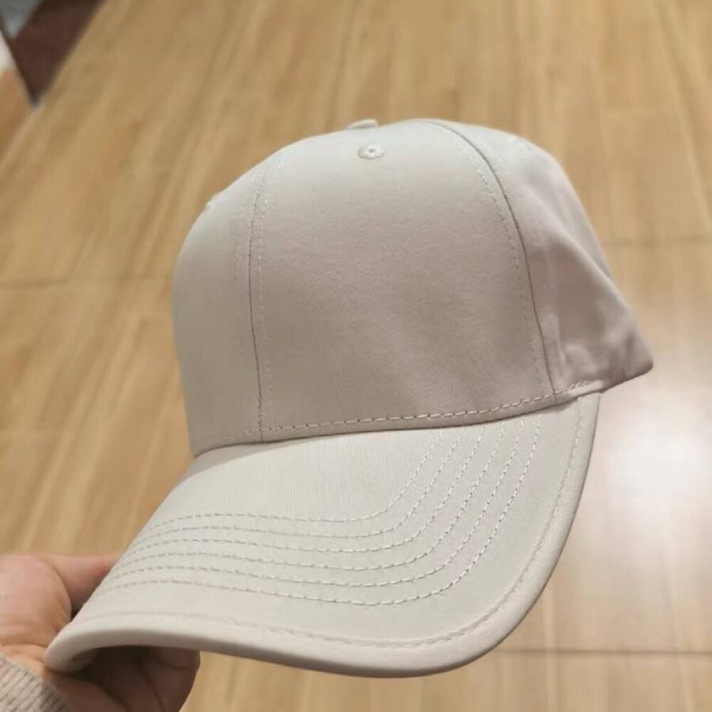 Minimal Light Beige Baseball Cap - image 1